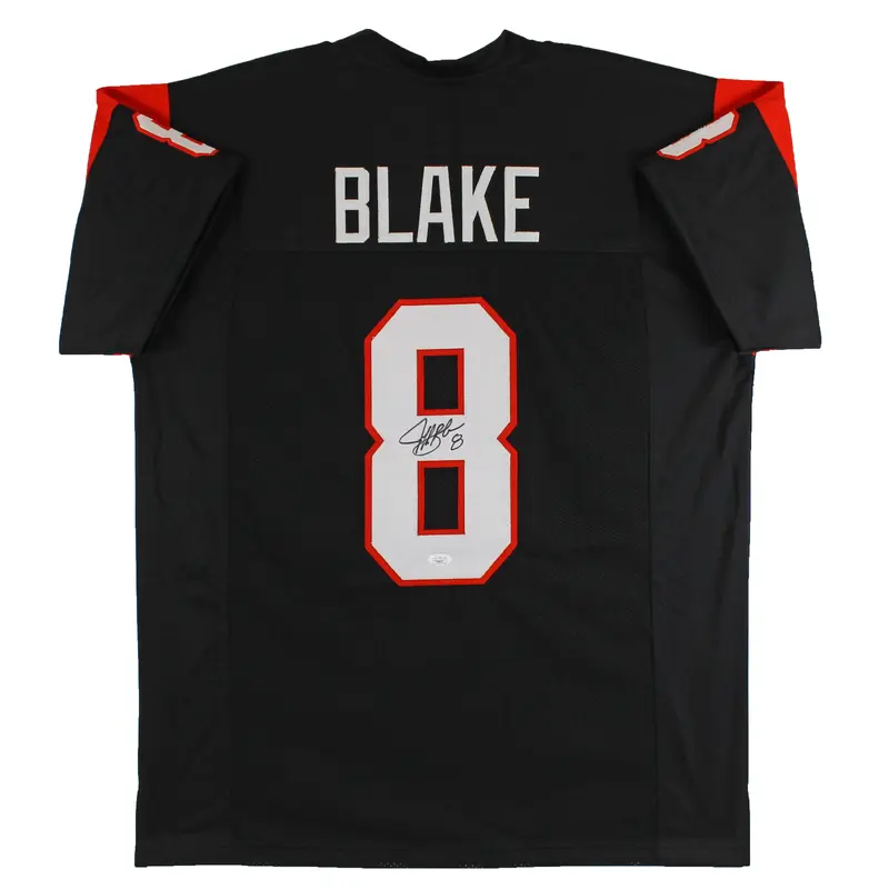 Jeff Blake Authentic Signed Black Pro Style Jersey Autographed JSA