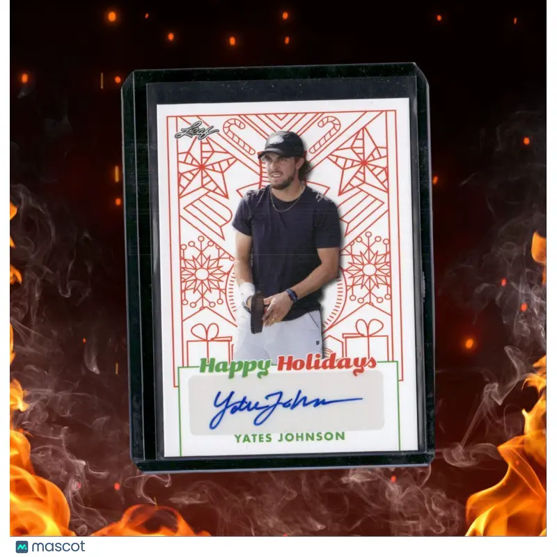 2023 Leaf Happy Holidays Yates Johnson Auto #BA-YJ1
