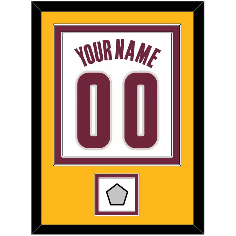 Cleveland Name & Number With Champions Patch - Home White (2010-2017) - Double Mat 4