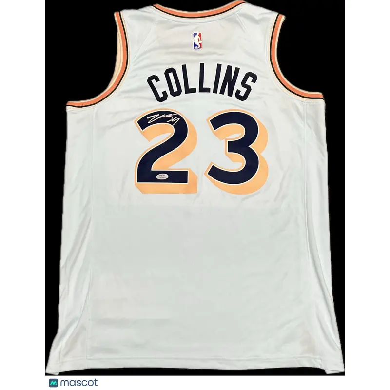 Zach Collins Signed Jersey PSA San Antonio Spurs Autographed