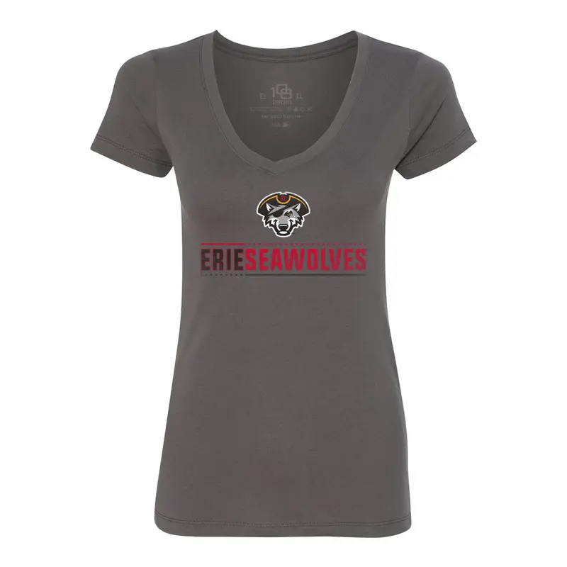 Erie SeaWolves 108 Women's Focus V-Neck Tee