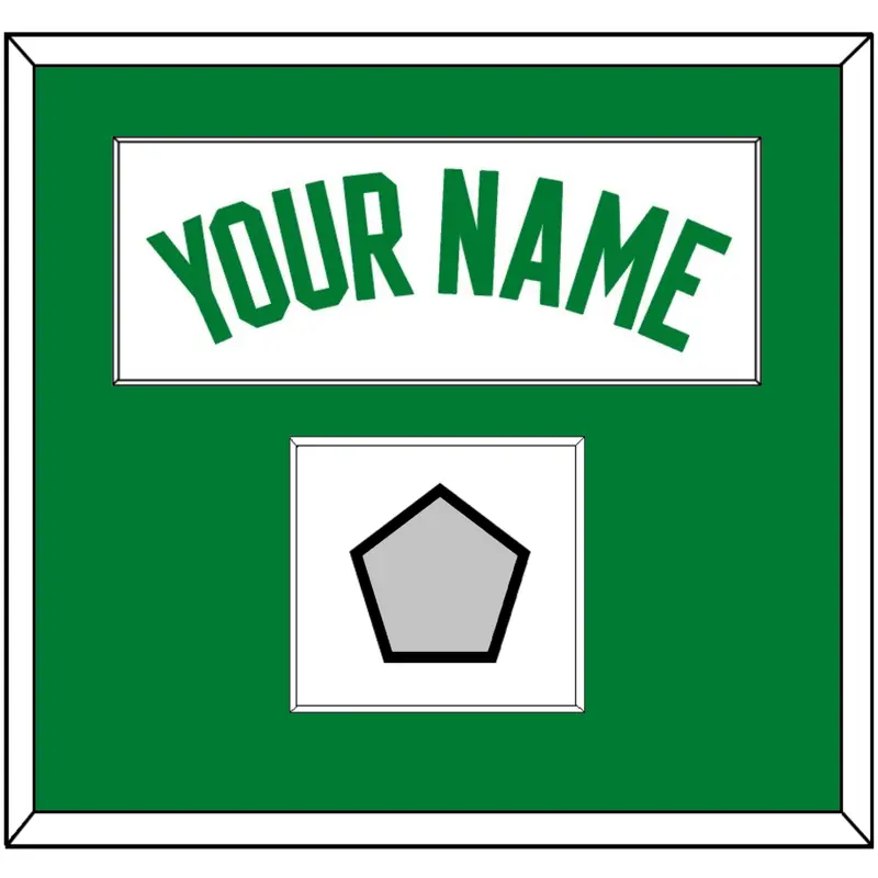 Boston Name & Finals Patch - Home White (1972-2018) - Single Mat 1