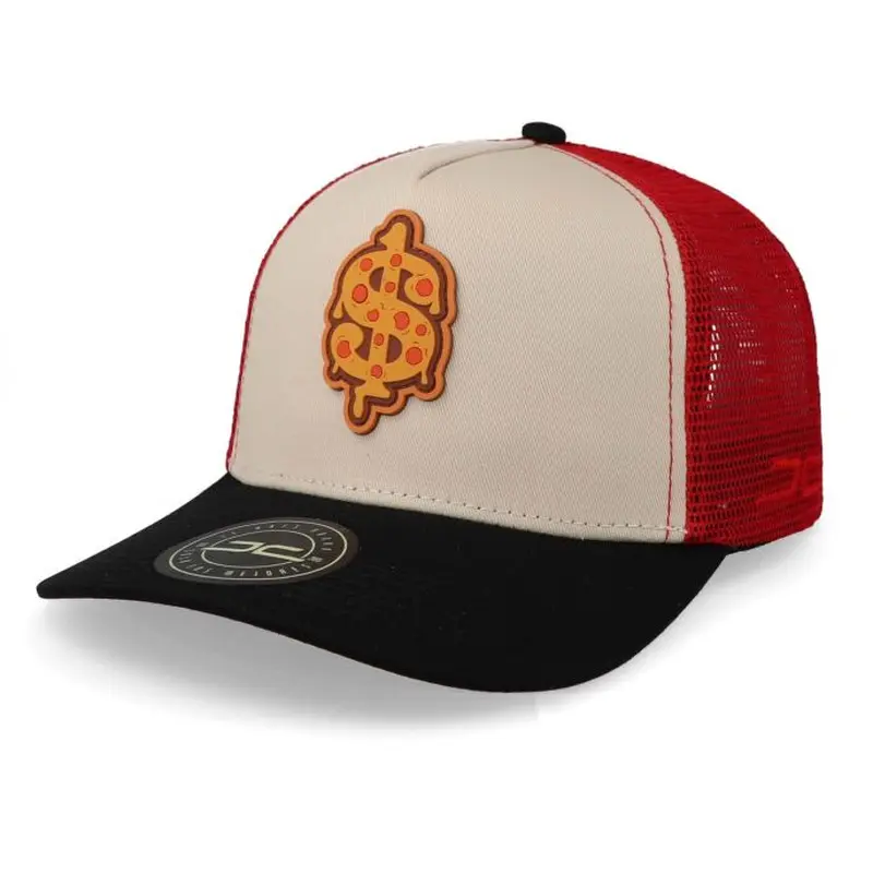 JC HATS BEIGE SNAPBACK JC PIZZA CURVE MESH 1753 BEIGE