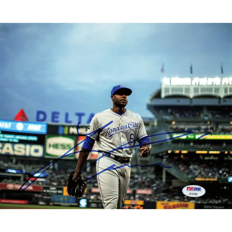 Lorenzo Cain signed 8x10 photo PSA/DNA Milwaukee Brewers Autographed
