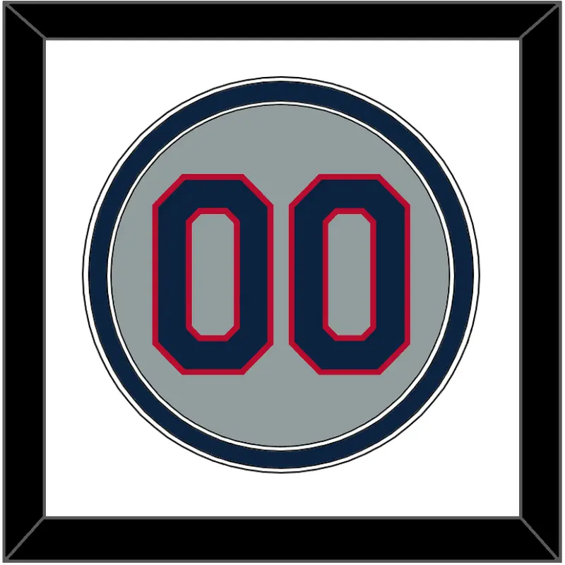 Minnesota Number - Road Gray (1970-1971) - Double Mat 1