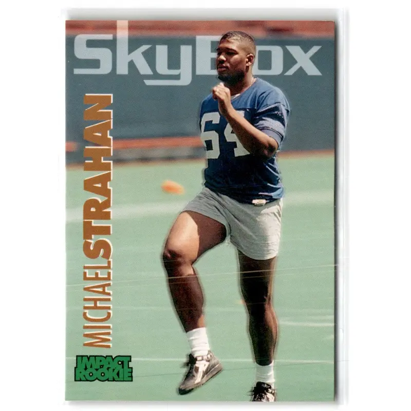 1993 SkyBox Impact Michael Strahan #398 Rookie