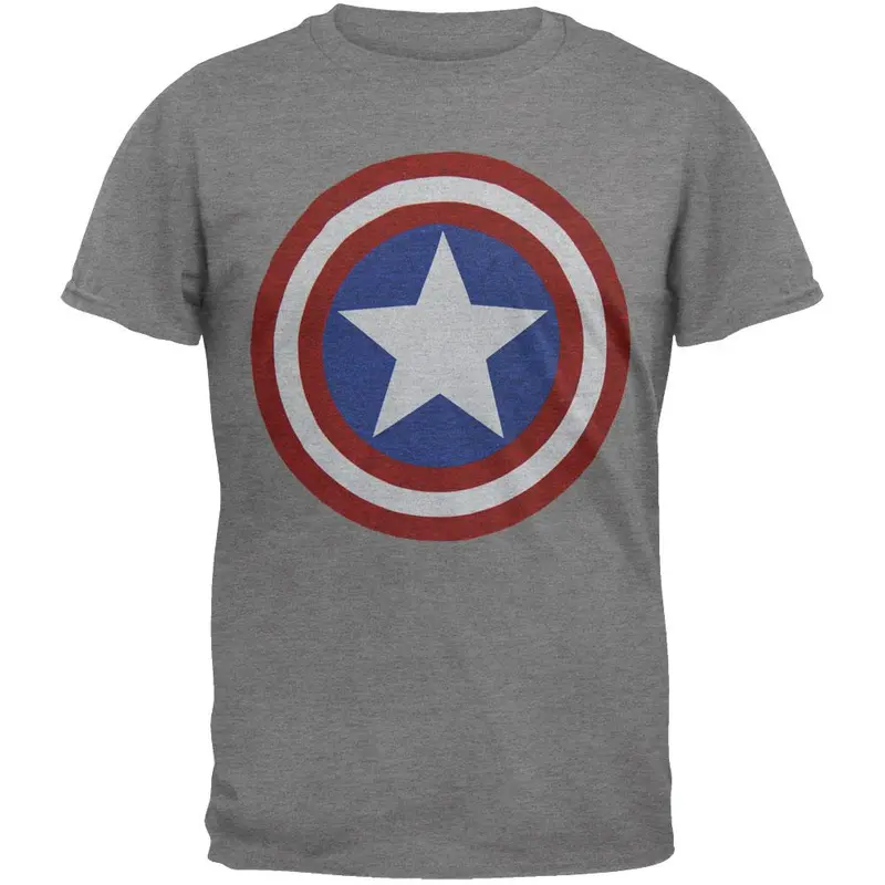 Captain America - Shield Logo Adult Soft T-Shirt