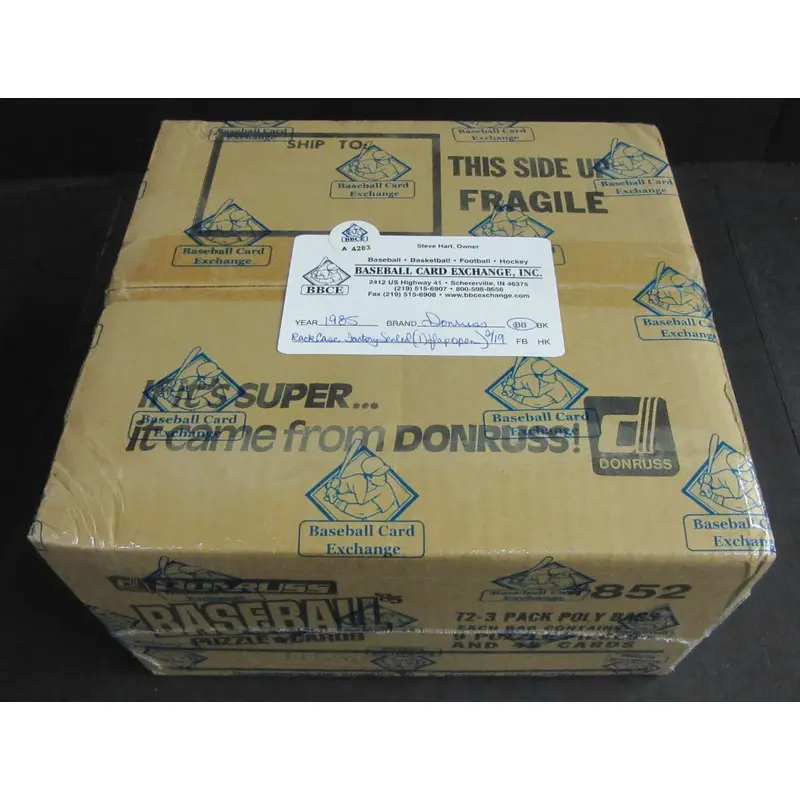 1985 Donruss Baseball Unopened Wax Case (20 Box) (Authenticate)