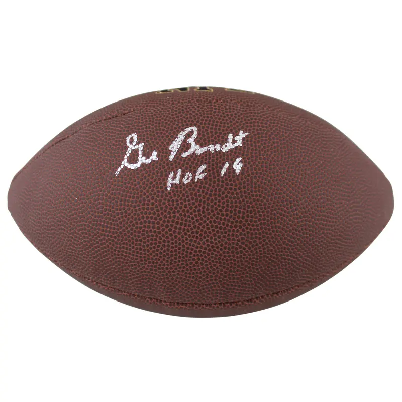 Cowboys Gil Brandt Authentic Signed Wilson Super Grip Nfl Football BAS Witnessed