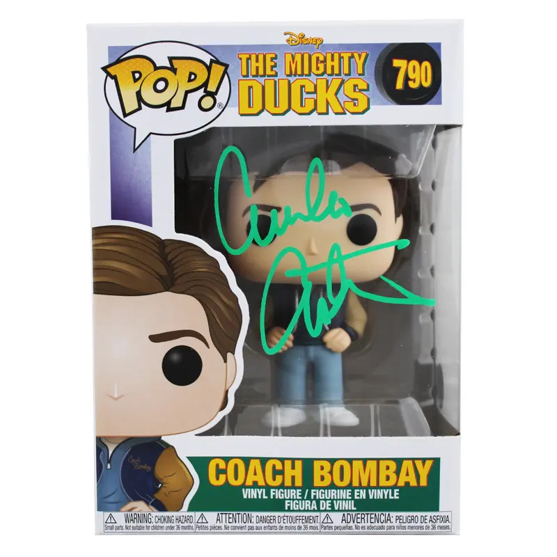 Emilio Estevez The Mighty Ducks Signed #790 Funko Pop Vinyl Figure BAS Witnessed