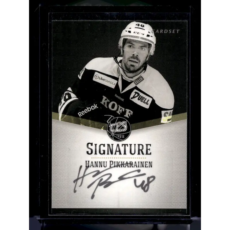 2012-13 Cardset Signature - Hannu Pikkarainen /125