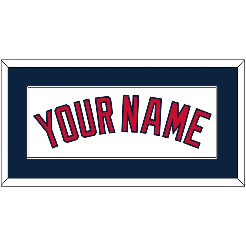 Cleveland Name - Home White - Single Mat 1