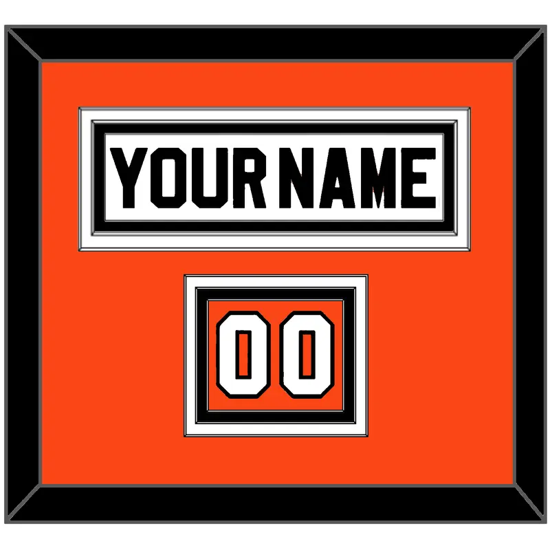 Philadelphia Nameplate & Number (Shoulder) - Home White (1983-2007) - Triple Mat 3