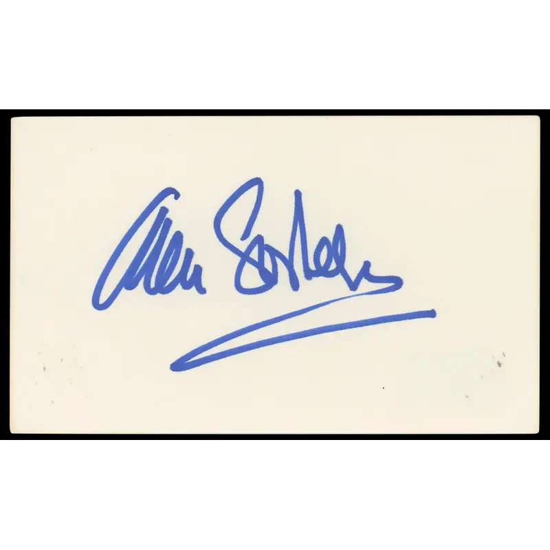 Ann Sothern Private Secretary Authentic Signed 3x5 Index Card BAS #BN33335