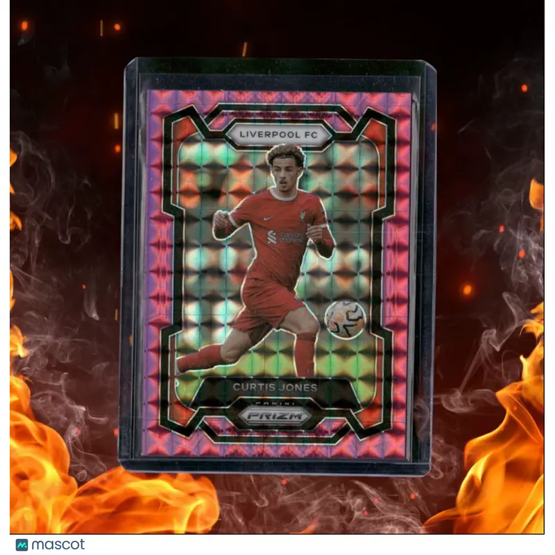 2023 Panini Prizm Premier League Curtis Jones Pink Mosaic Prizm #83