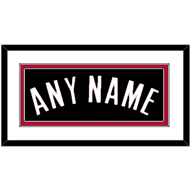 Houston Name - Black Statement - Double Mat 1