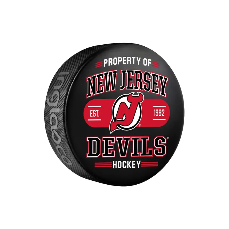 NHL New Jersey Devils Property Of Souvenir Collector Hockey Puck