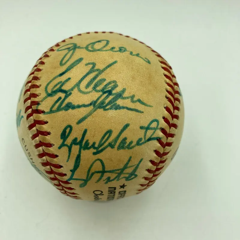Vintage 1986 New York Mets World Series Champs Team Signed Feeney Baseball JSA