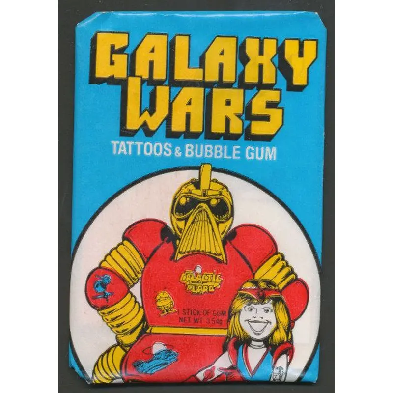 1973 Donruss Galaxy Wars Tattoos Unopened Wax Pack