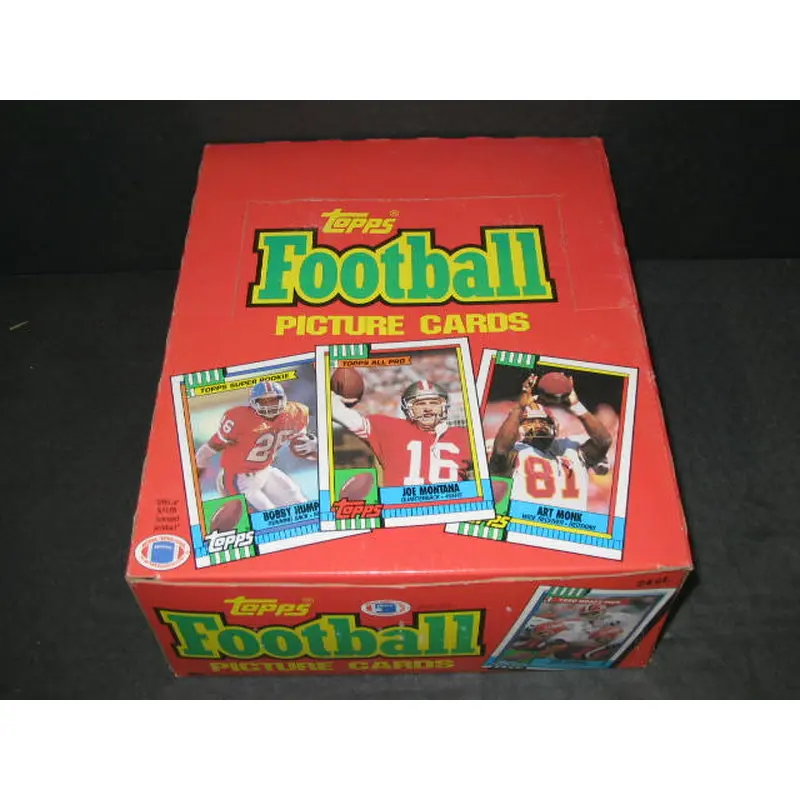1990 Topps Football Unopened Rack Box
