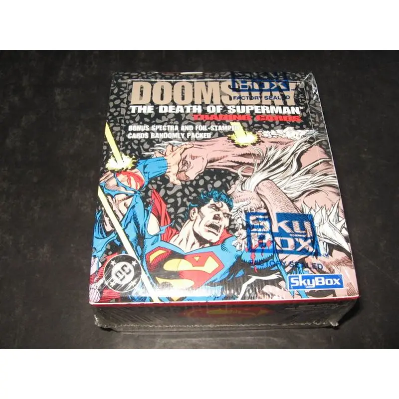 1992 Skybox Doomsday The Death of Superman Box