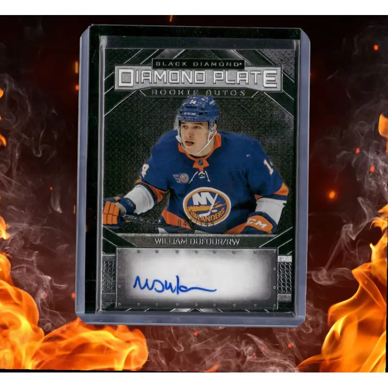 2023-24 Upper Deck Black William Dufour Diamond Plate SP Rookie Auto 048/149