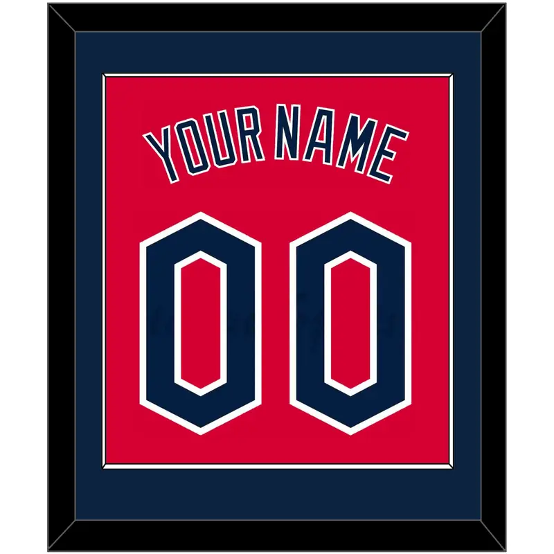 Cleveland Name & Number - Alternate Red - Single Mat 2