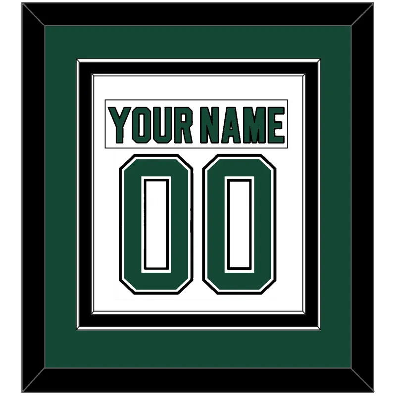 Dallas Nameplate & Number (Back) Combined - Home White (1994-1999) - Double Mat 2