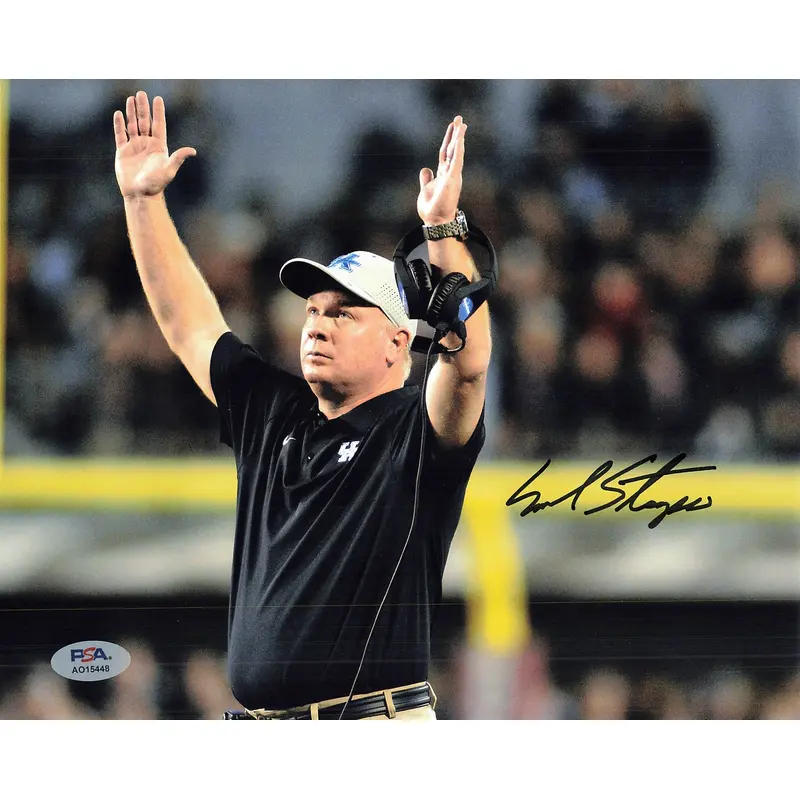 Mark Stoops signed 8x10 photo PSA/DNA Kentucky Wildcats Football Autographed