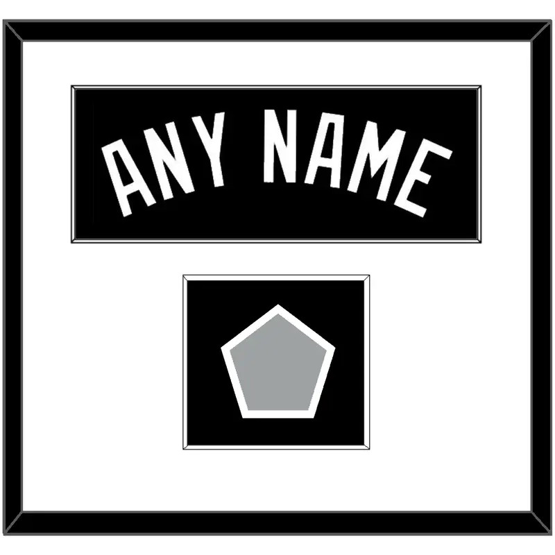San Antonio Name & Finals Patch - Road Black (1989-2002) - Single Mat 1