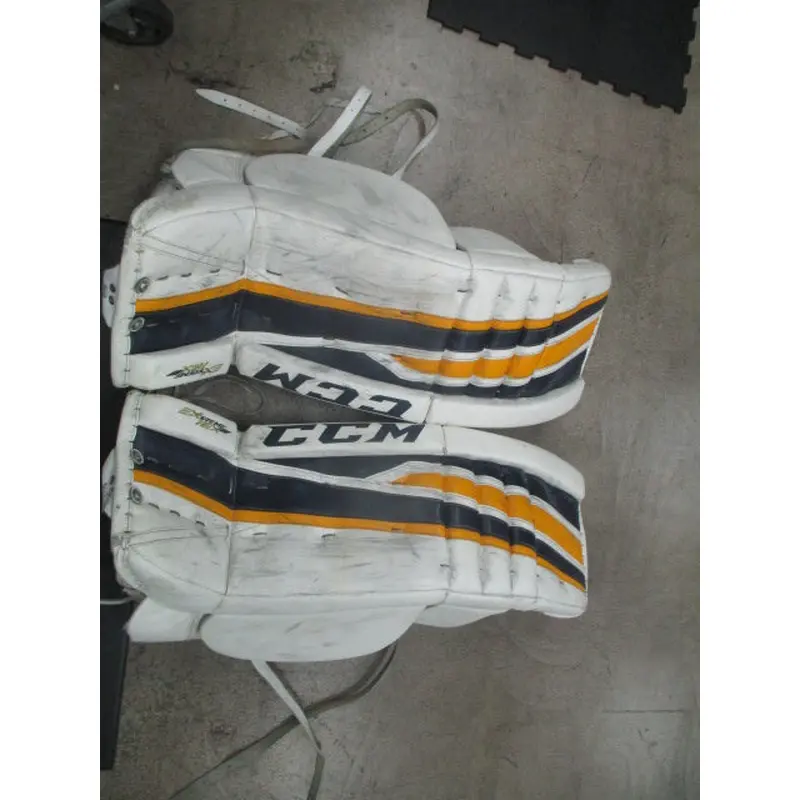 Used CCM Extreme Flex II Hockey Goalie Leg Pads Size 35" + 2" - Has Wear