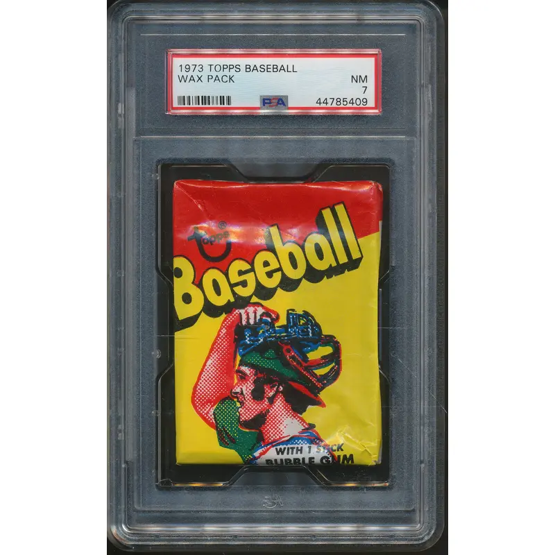 1973 Topps Baseball Unopened Wax Pack PSA 7