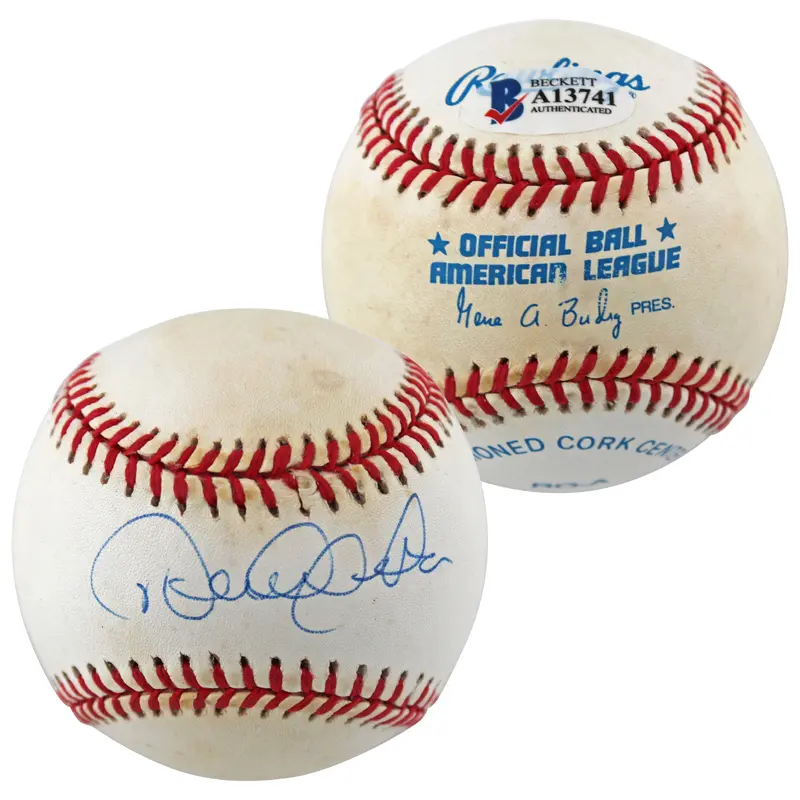 Yankees Derek Jeter Authentic Signed Gene Budig Oal Baseball BAS #A13741