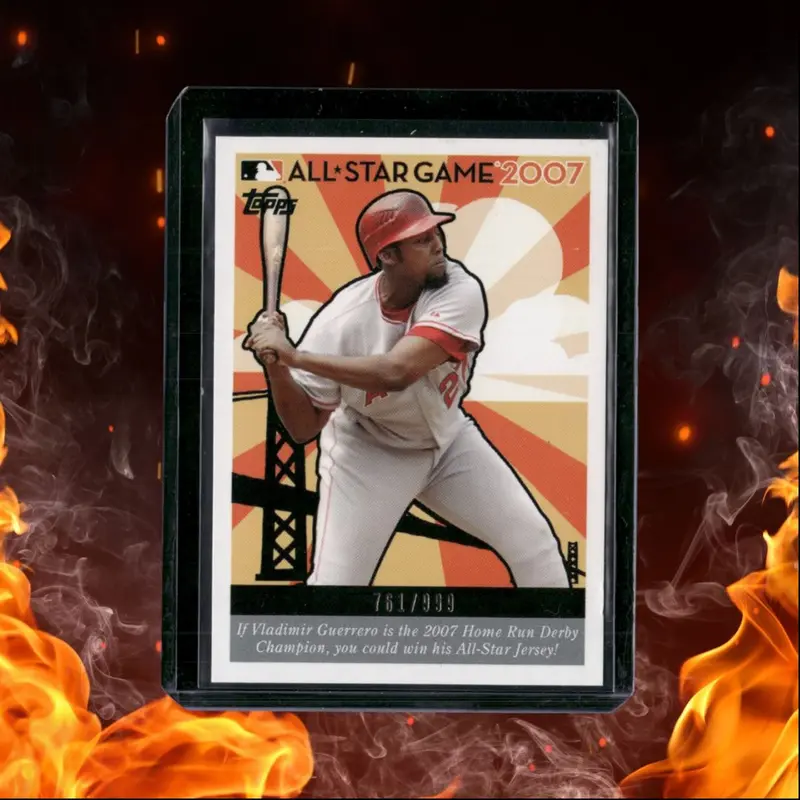 2007 Topps Vladimir Guerrero All-Star Game Home-Run Derby 761/999 #NO #'ING