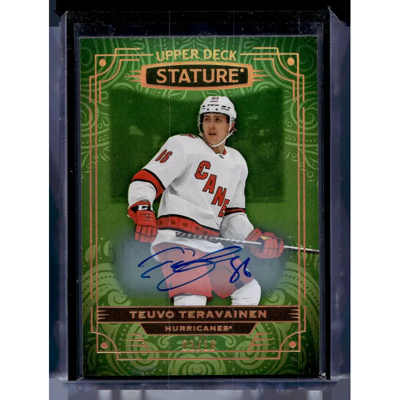 2022-23 Upper Deck Stature - Green Autographs -Teuvo Teravainen #34 /50