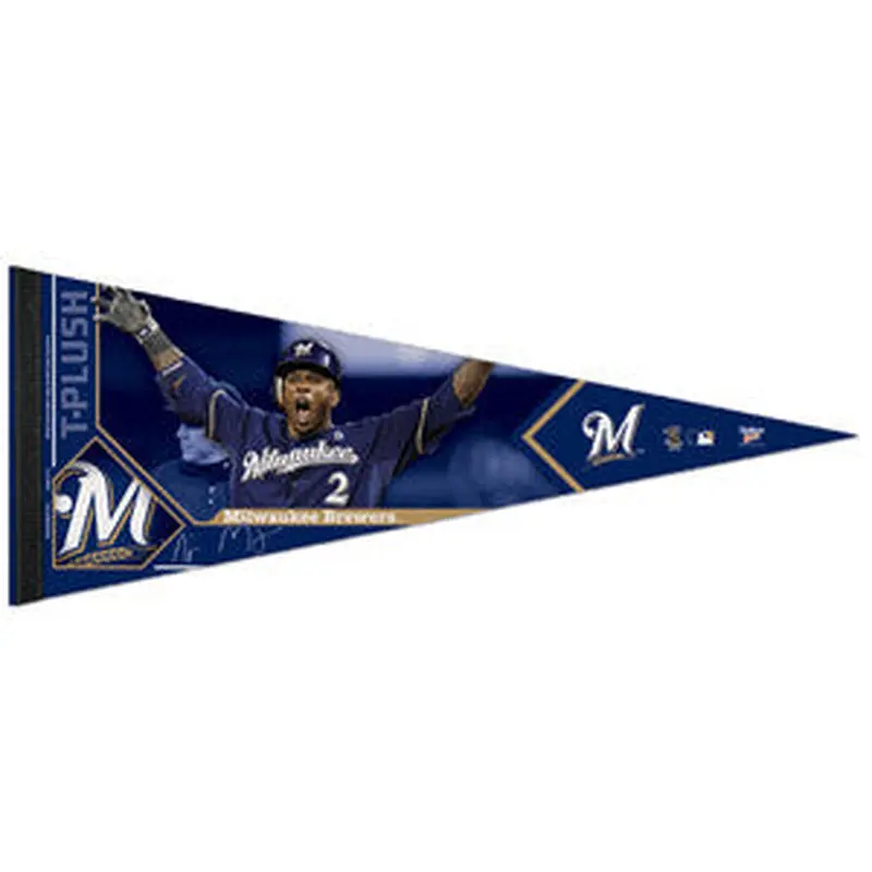 Nyjer Morgan "Signature" Milwaukee Brewers Premium Felt Collector's Pennant (LE /2012)
