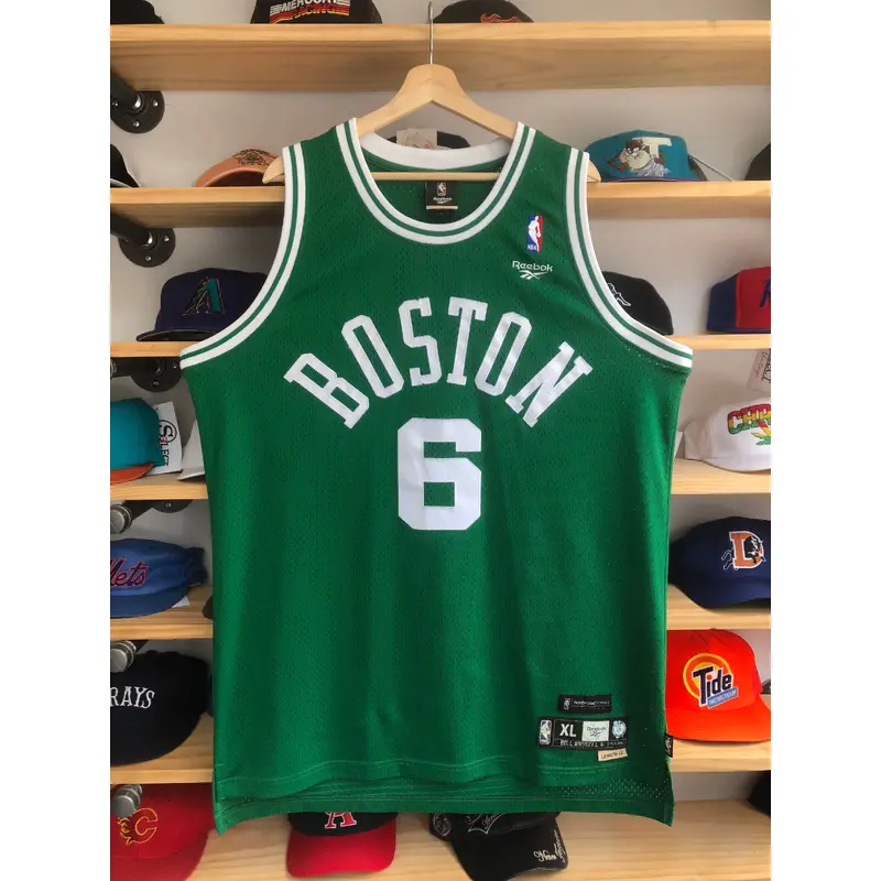 Vintage Reebok Hardwood Classics Boston Celtics Bill Russell Swingman Jersey Size XL