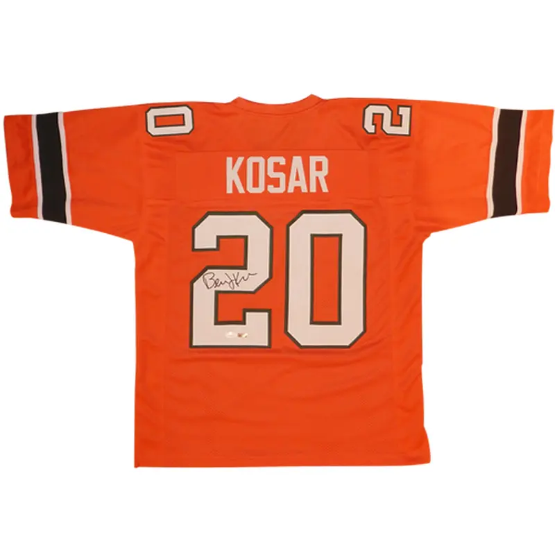 Bernie Kosar Autographed Miami (Orange #20) Custom Jersey - JSA
