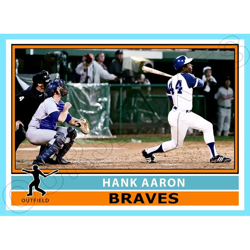 Hank Aaron 1976 Topps Custom Card - 4845