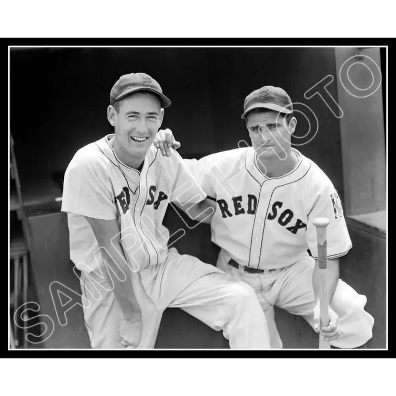 Ted Williams Bobby Doerr 8X10 Photo - 1939 Boston Red Sox - 2075