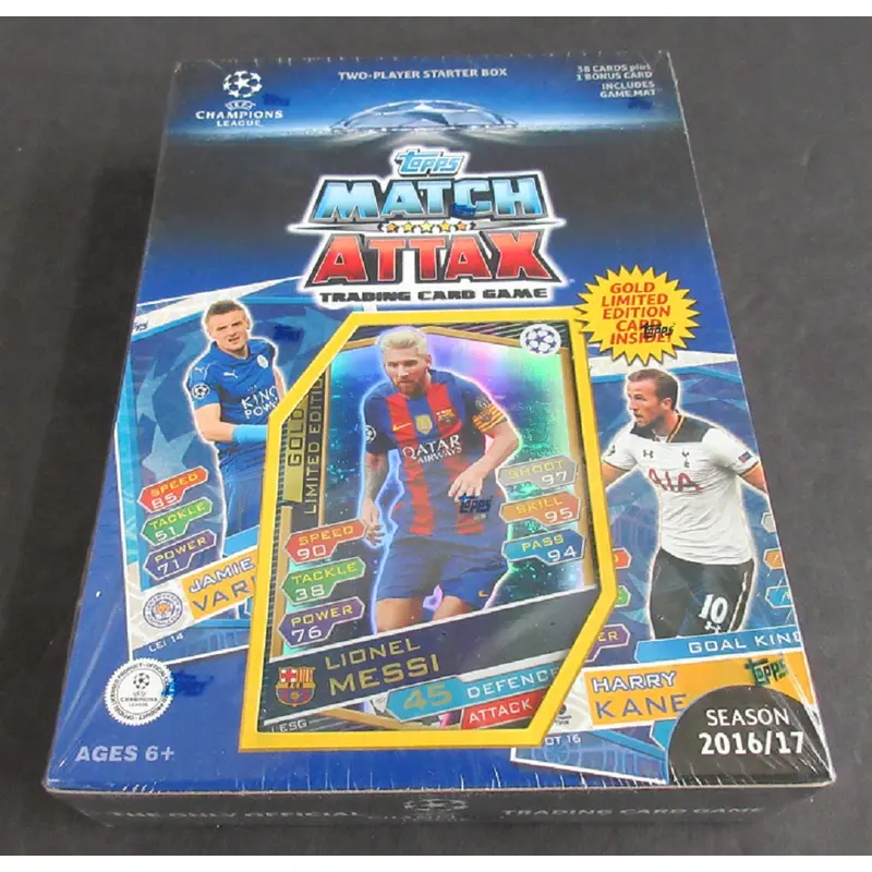 2016 2016/17 Topps Match Attax UEFA Soccer Starter Box (38 Cards)