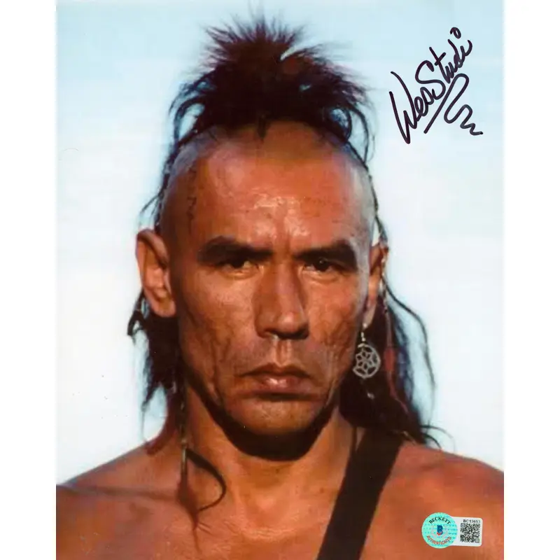 Wes Studi The Last of the Mohicans Authentic Signed 8x10 Photo BAS #BC13653