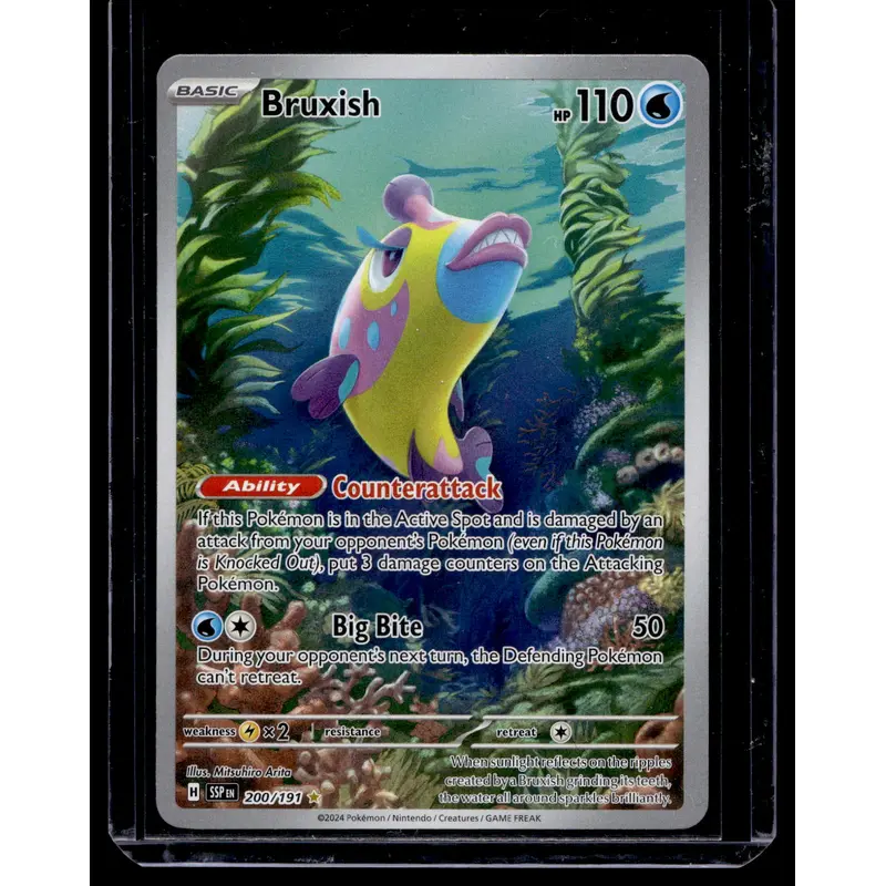 2024 Pokemon - Scarlet & Violet - Surging Sparks - Illustration Rare - Bruxish #200