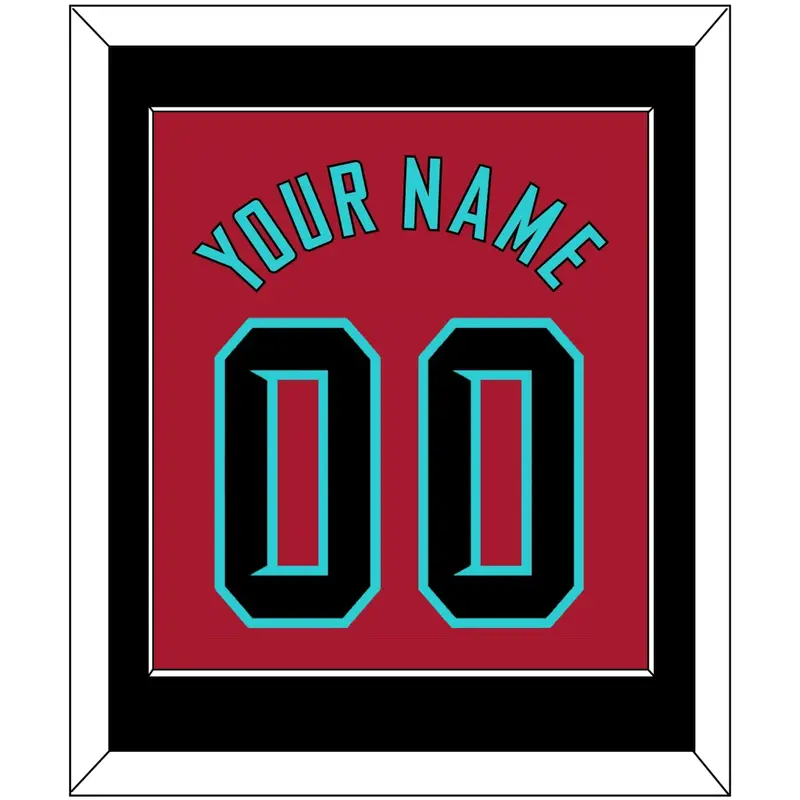 Arizona Name & Number - Alternate Red - Single Mat 3