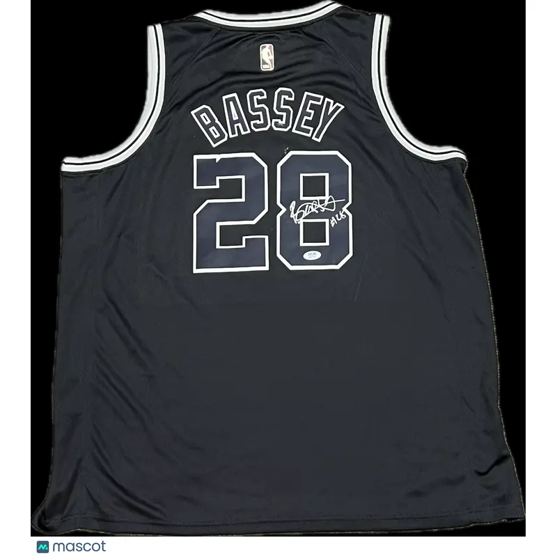 Charles Bassey Signed Jersey PSA San Antonio Spurs Autographed
