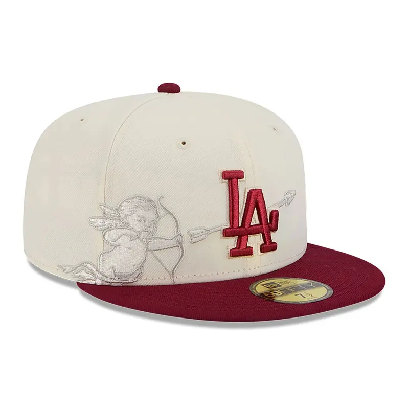 LA Dodgers Cherub Chrome White 59FIFTY Fitted Cap