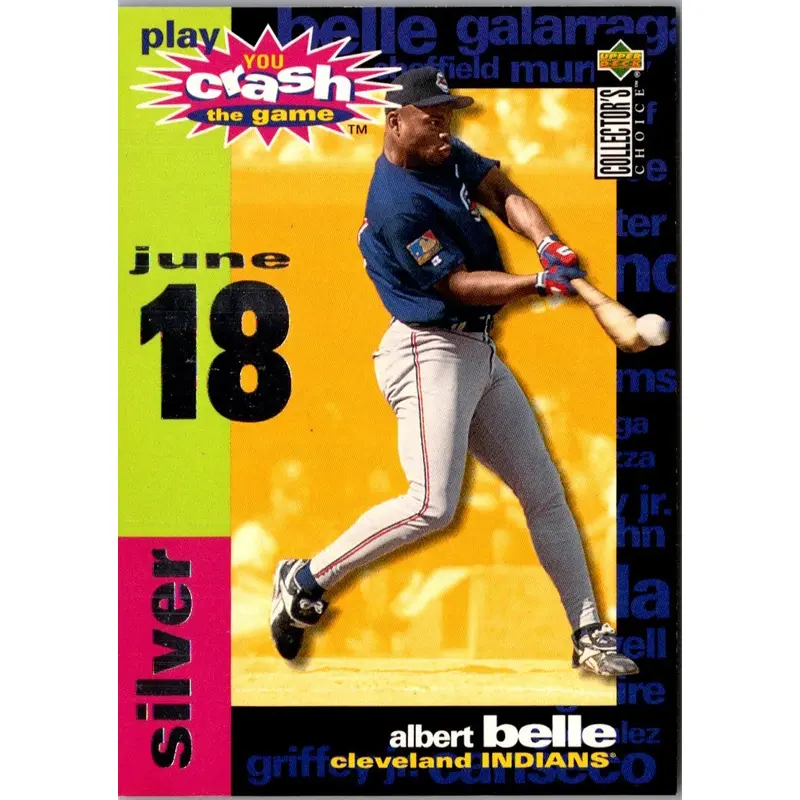1995 Collector's Choice You Crash the Game Silver Albert Belle #CG2B