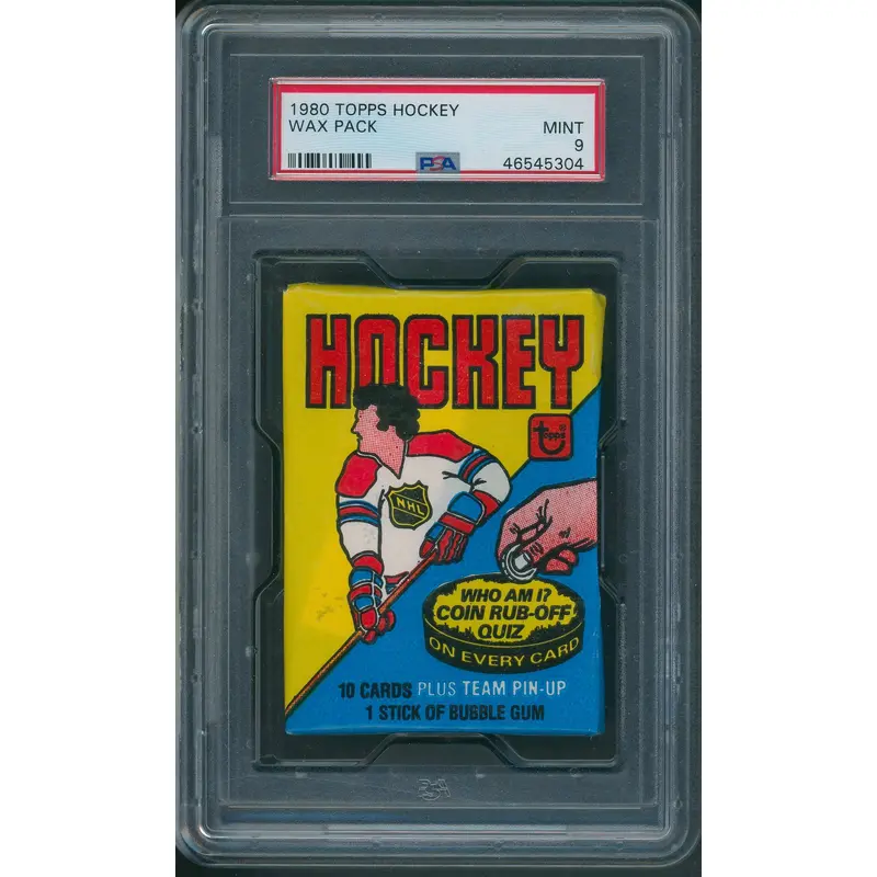 1980/81 Topps Hockey Unopened Wax Pack PSA 9