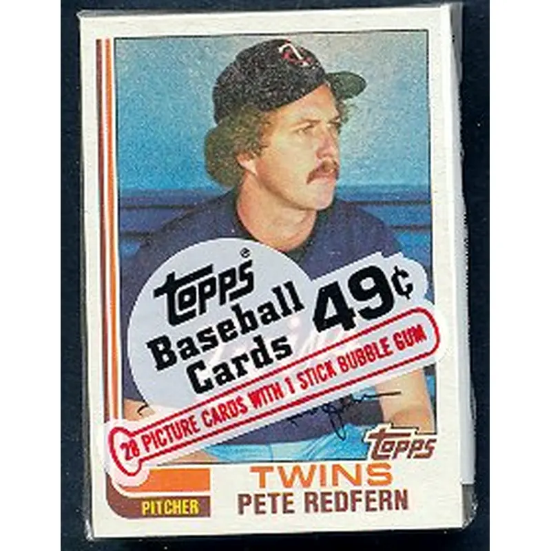 1982 Topps Baseball Unopened Cello Pack
