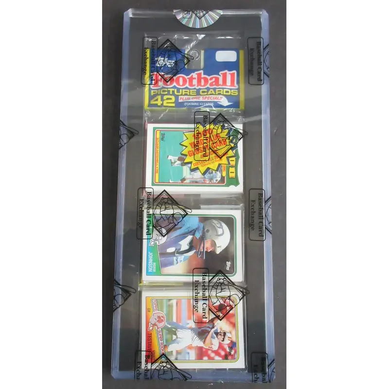 1988 Topps Football Unopened Rack Pack (BBCE) (Testaverde Top)